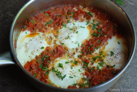Shakshuka Poached Eggs In Tomato Sauce Yummy O Yummy