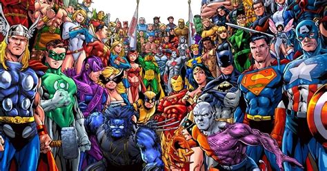 Marvel And Dc Comics Characters Dc Marvel Superheroes Heroes Superpowers The Art Of Images