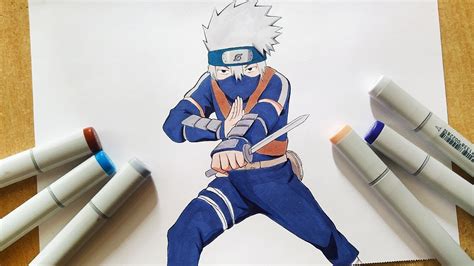 How To Draw Young Kakashi Hatake Step By Step Tutorial Naruto Youtube