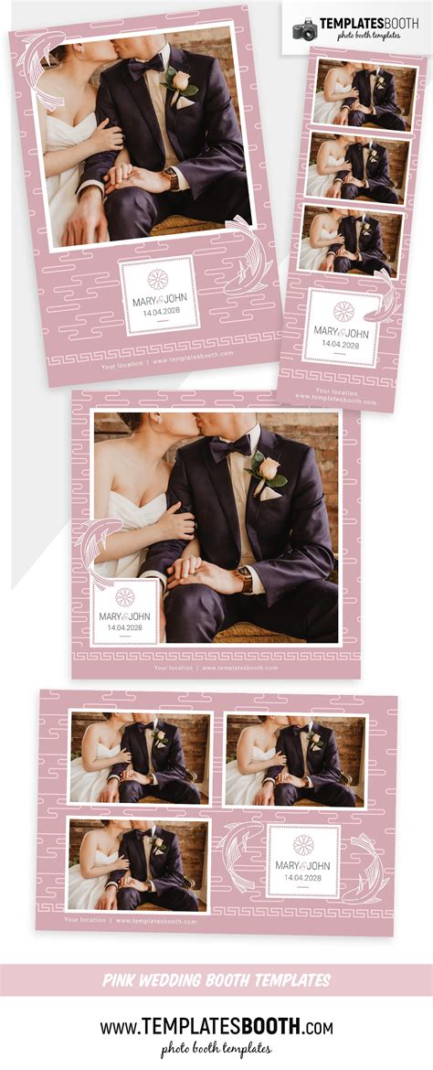 Over 800 store locations · home decor · floral & wedding Pink Wedding Photo Booth Template - TemplatesBooth