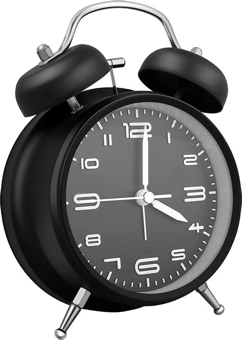 vegena dual bell alarm clock analog alarm clock retro alarm clocks bedside 4 metal analogue
