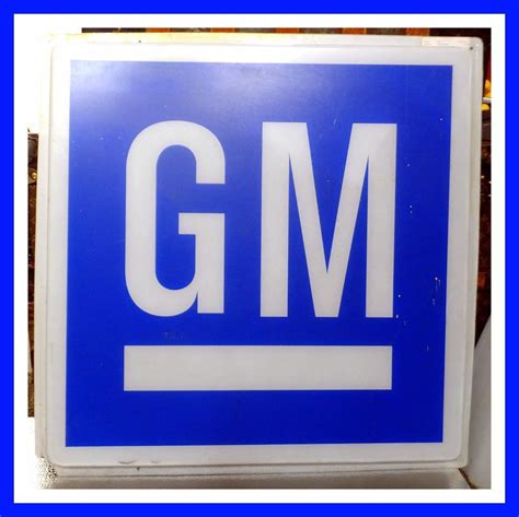 Gm General Motors Dealership Sign Auto Car Authentic Original Large