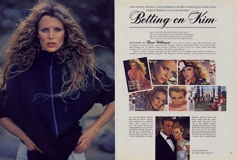 Kim Basinger By Richard Fegley Playboy Magazine USA February 1983