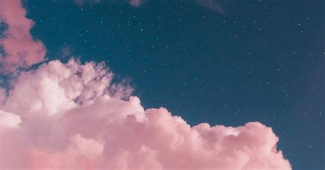 Pink Clouds In The Night Sky