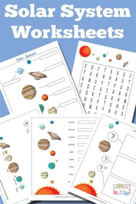 Free Solar System Worksheets Life Of A Homeschool Mom
