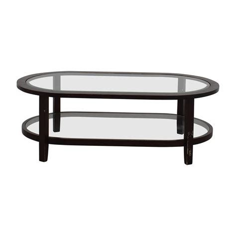 Decorating a patio or deck? 72% OFF - Crate & Barrel Crate & Barrel Oval Glass Coffee ...