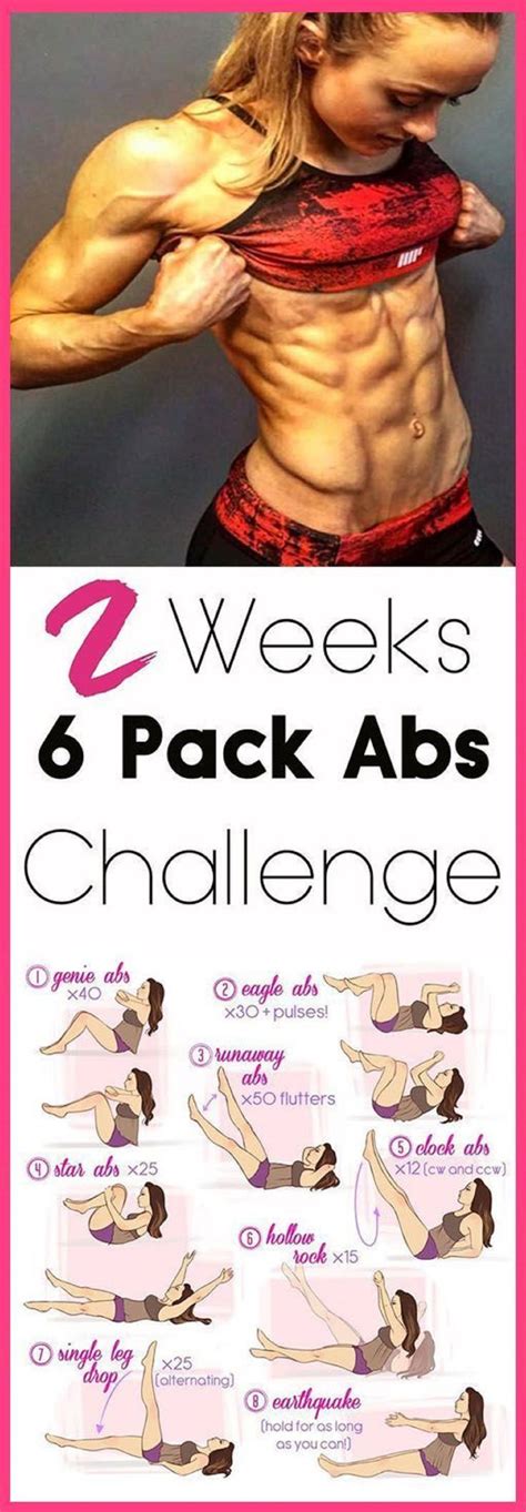 Pin By Nikki Young On Exercise Ab Workout Challenge 6 Pack Abs