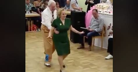Elderly Couples Impressive Swing Dance Routine Goes