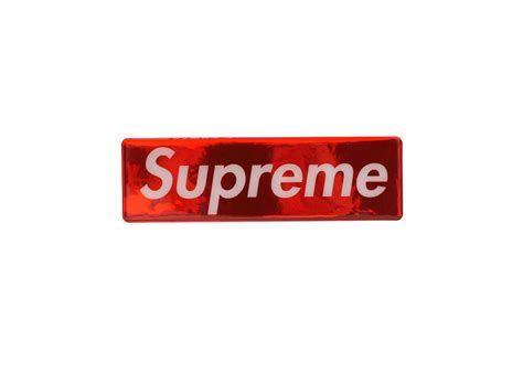 Supreme Felt Box Logo Sticker Black Kickstw