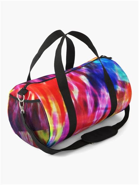 Trippy Rainbow Tie Dye Mask Duffle Bag By Sassyclassyme