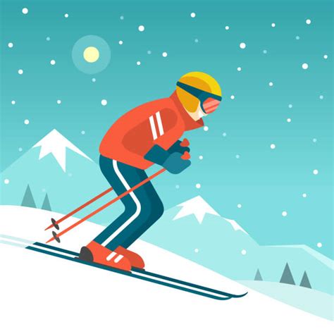 Skiing Illustrations Royalty Free Vector Graphics And Clip Art Istock