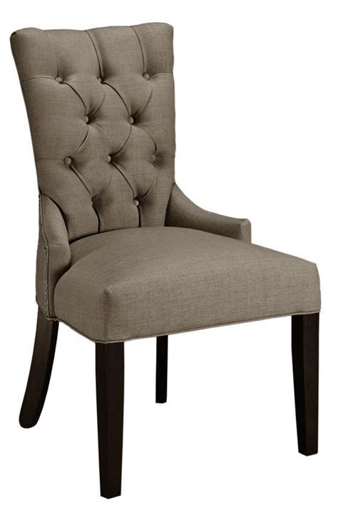 With a nutmeg finish, antiqued nailhead trim, and textured polyester fabric, this upholstered dining chair with classic x back styling entice with. Knight Moves: Home Decorators...cheap or chic?