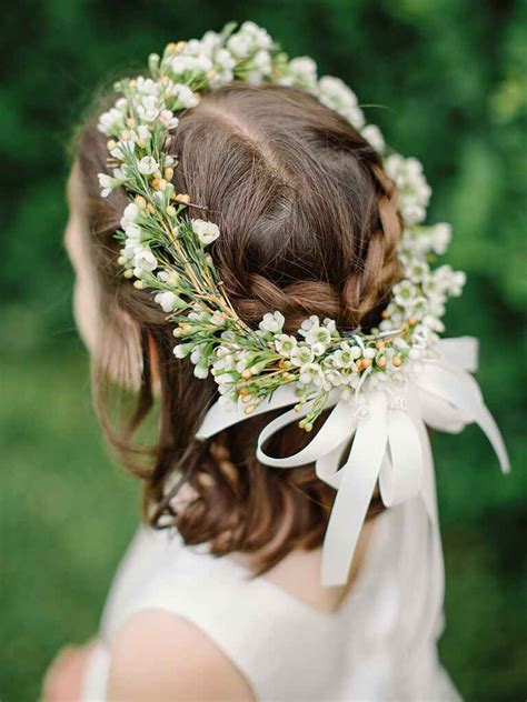 Hairstyles with headbands for curly hair. 14 Adorable Flower Girl Hairstyles