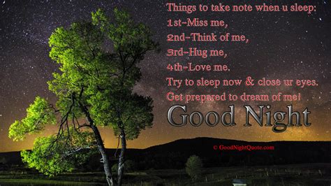 Good Night Dear - Romantic things to take note when you Sleep! - Good Night Quotes Images