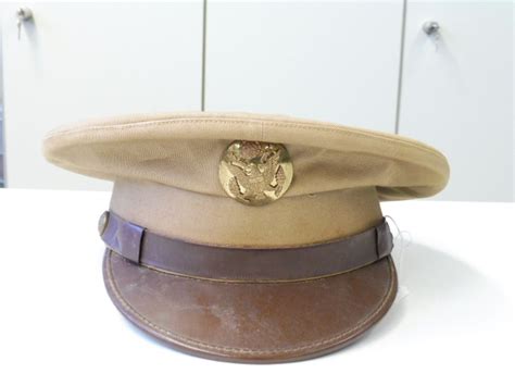 Us Army Wwii Enlisted Mens Cap Service Khaki Size 58