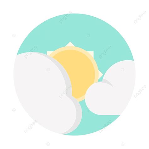 Sunny Cloudy Day Sun Daytime Daytime Sunny Climate Png And Vector