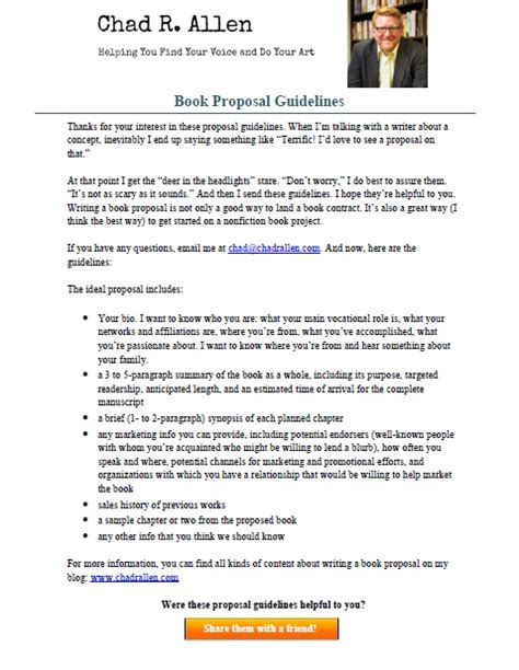 4 Ways To Make Sure Your Book Proposal Stands Out Chad R Allen