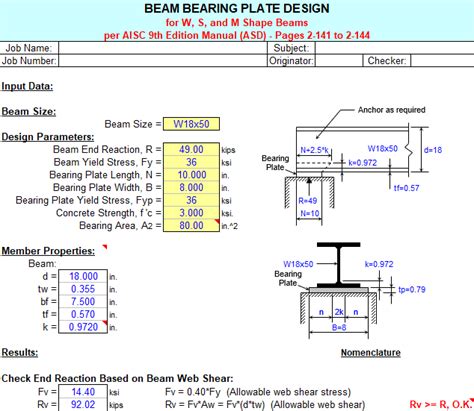 Beam Bearing Plate Design The Best Picture Of Beam