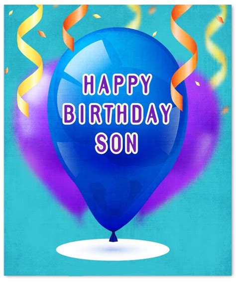 140 Birthday Wishes For Son Quotes Messages Greeting Images