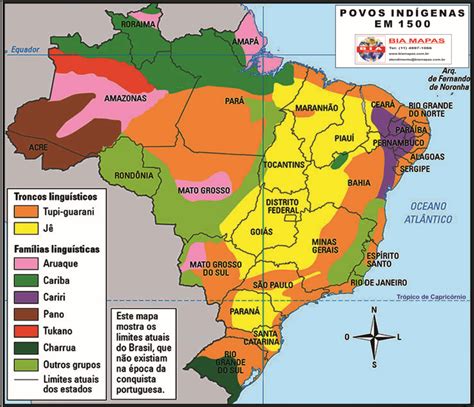 Brasil Povos Ind Genas Em Bia Mapas