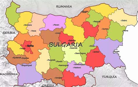 Mapa De Bulgaria Datos Interesantes E Informaci N Sobre El Pa S