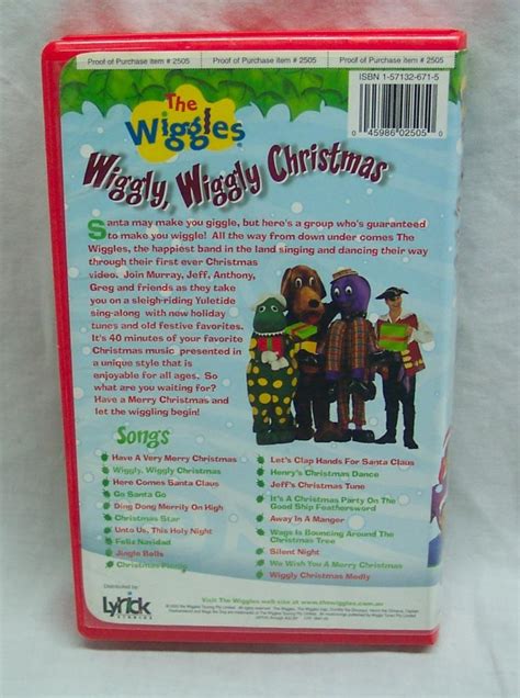 The Wiggles Wiggly Wiggly Christmas Vhs Video 2000 45986025050 Ebay