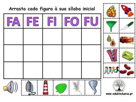 Jogo Interativo Sílabas Fafefifofu ⋆ Edukinclusiva