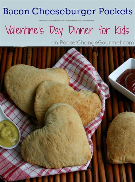 Bacon Cheeseburger Pockets A Classic Burger Recipe For Valentines Day