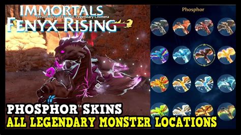 Immortals Fenyx Rising All Legendary Monster Locations With Phosphor