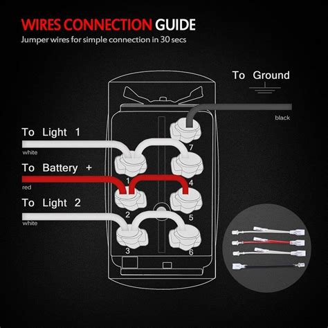 Below are the image gallery of 12 volt switch wiring diagram, if you like the image or like this post please contribute with us to share this post to your social media or save this post in your device. MICTUNING Momentary Rocker 7pin Switch WINCH IN/OUT on-off-on 20A 12V LED Light | eBay