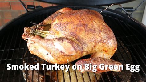 smoked turkey on big green egg how to smoke a turkey bge with malcom reed howtobbqright youtube
