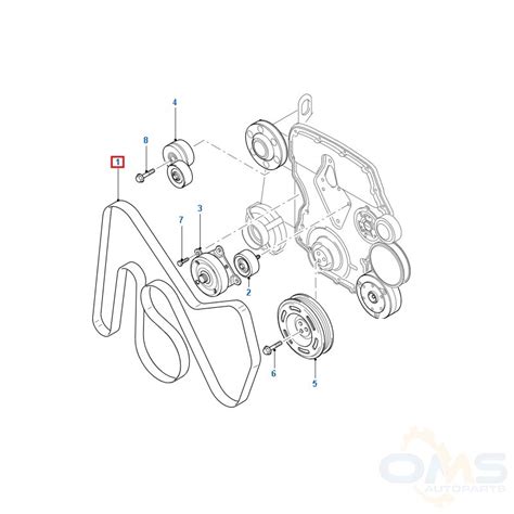 Transit Fan Belt 7pk2711s Oms Auto Parts