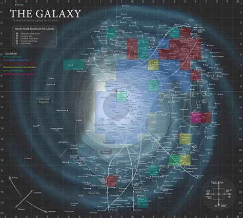 Map Of The Galaxy Planets