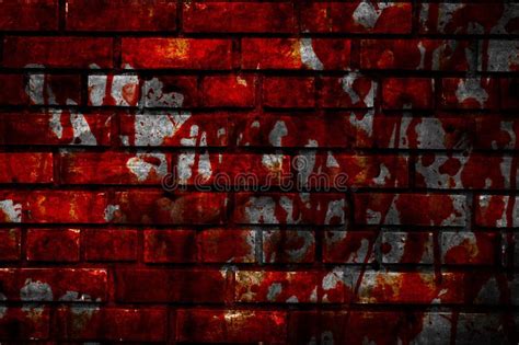 Red Blood On Cement Wall Texture Stock Photo Image Of Grunge Floor