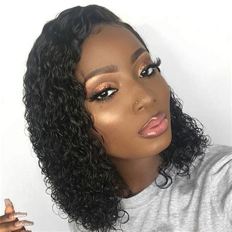 Wet And Wavy Bob Lace Front Wigs 13x6 180 Preplucked