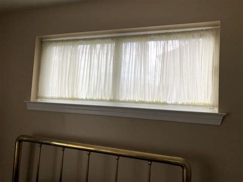 Sheers How To Cover A Long Narrow Window Window Treatments