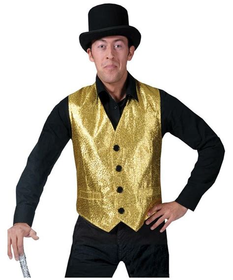 Gold Vest Adult Costume Halloween Costume At Wonder Costumes