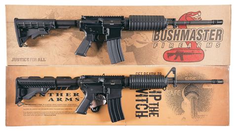 Two Ar 15 Pattern Semi Automatic Carbines W Boxes Rock Island Auction