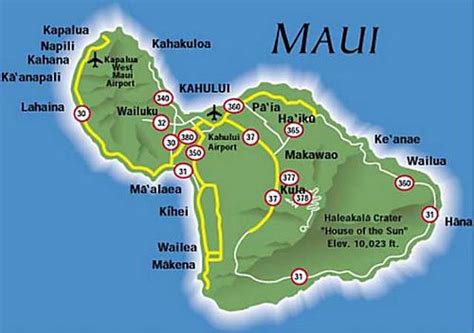 Maui Hawaii Map Maui Travel Maui Maui Vacation