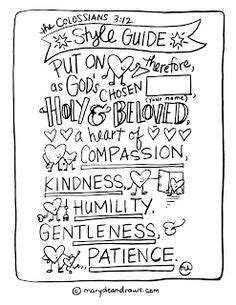 So sit back relax and enjoy some coloring. Image result for Colossians 3:12-14 | Bible verse coloring ...