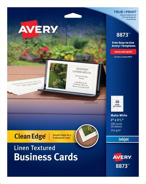 Avery 8371 Business Cards Templates Free Postcard Resume Template
