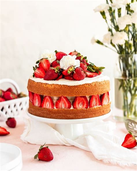 Strawberry Vanilla Cake Recipe The Feedfeed