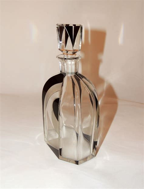 Art Deco Decanter By Palda Glass Art Deco Collection
