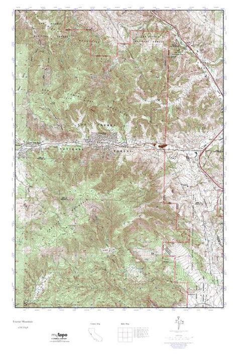 Mytopo Frazier Mountain California Usgs Quad Topo Map