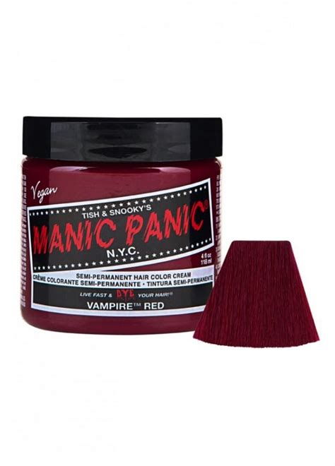 Manic Panic Vampire Red Semi Permanent Hair Dye Attitude Clothing