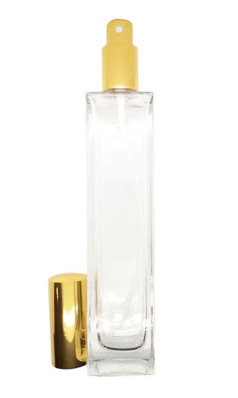 100ml Clear Glass Perfume Bottle Spray Gold Cap Fine Mist Spray Bottle