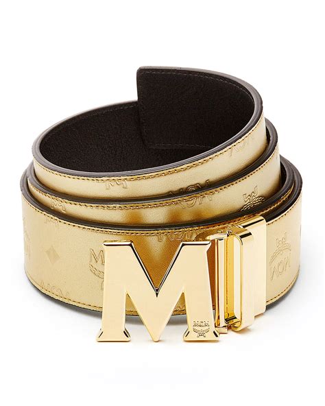 Yellow Mcm Belt Shop The Mcm Belts Range From Our Mens Department For