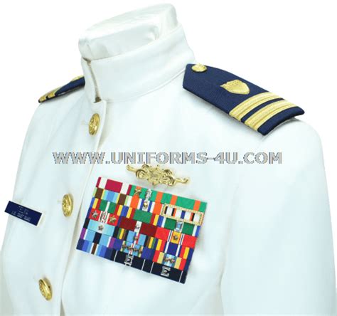 Us Coast Guard Female Officer Service Dress White Uniform
