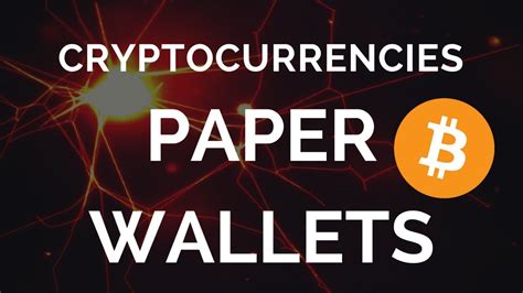 Because cryptocurrency doesn't exist in physical form, your wallet doesn't actually hold any of your coins — instead, all transactions are recorded and stored on the blockchain. Paper Wallets - Cryptocurrency Storage - YouTube