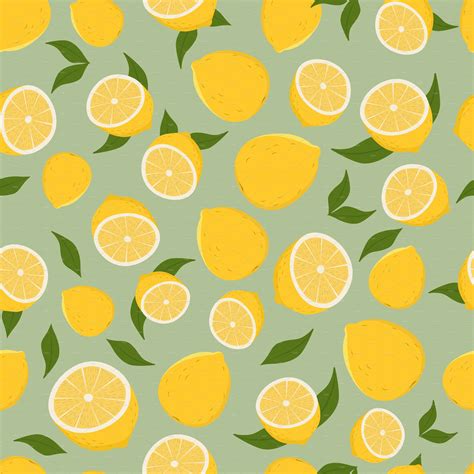 Pattern Of Lemons Graphic Patterns Creative Market